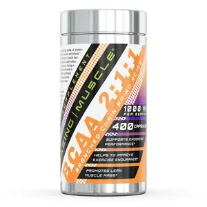 Amazing Muscle BCAA (Branched Chain Amino Acid) Supplement | 1000 Mg | 400 Capsules | Non-GMO | Gluten-Free | Made in USA