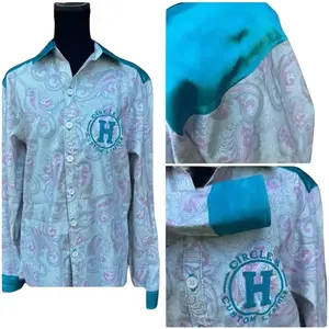 Circle H Custom Leather Rodeo Shirt for Women - Comfortable Design, Long Sleeve, Eye-Catching Pattern, Ideal for Rodeo Activities - Top, Womenswear, Blouse