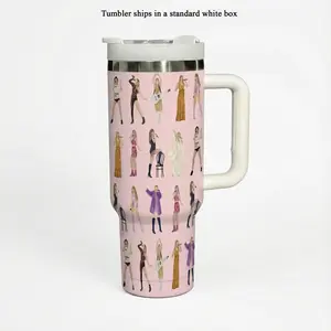 Pink Eras Tour Outfits 40oz Tumbler Durable Stainless Steel Winchester Brothers Design Perfect for Fans