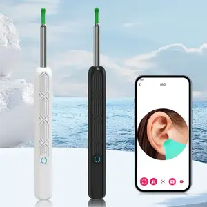 Visual Earwax Removal Tool, Ear Cleaning Tool, USB Rechargeable, Silicone Cover Kit, High-Definition Camera, Gentle Design, Wireless Smart Spoon, Holiday Gift