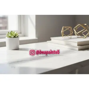 Social media sign, social media watermark, acrylic username tag, small business logo, acrylic business watermark, acrylic sig
