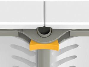 VINGLI Picnic Table Set with 2 Benches, 6 Feet Camping Table Chair Set,3-Piece Folding Furniture for Indoor or Outdoor Use, Smooth Tabletop, White