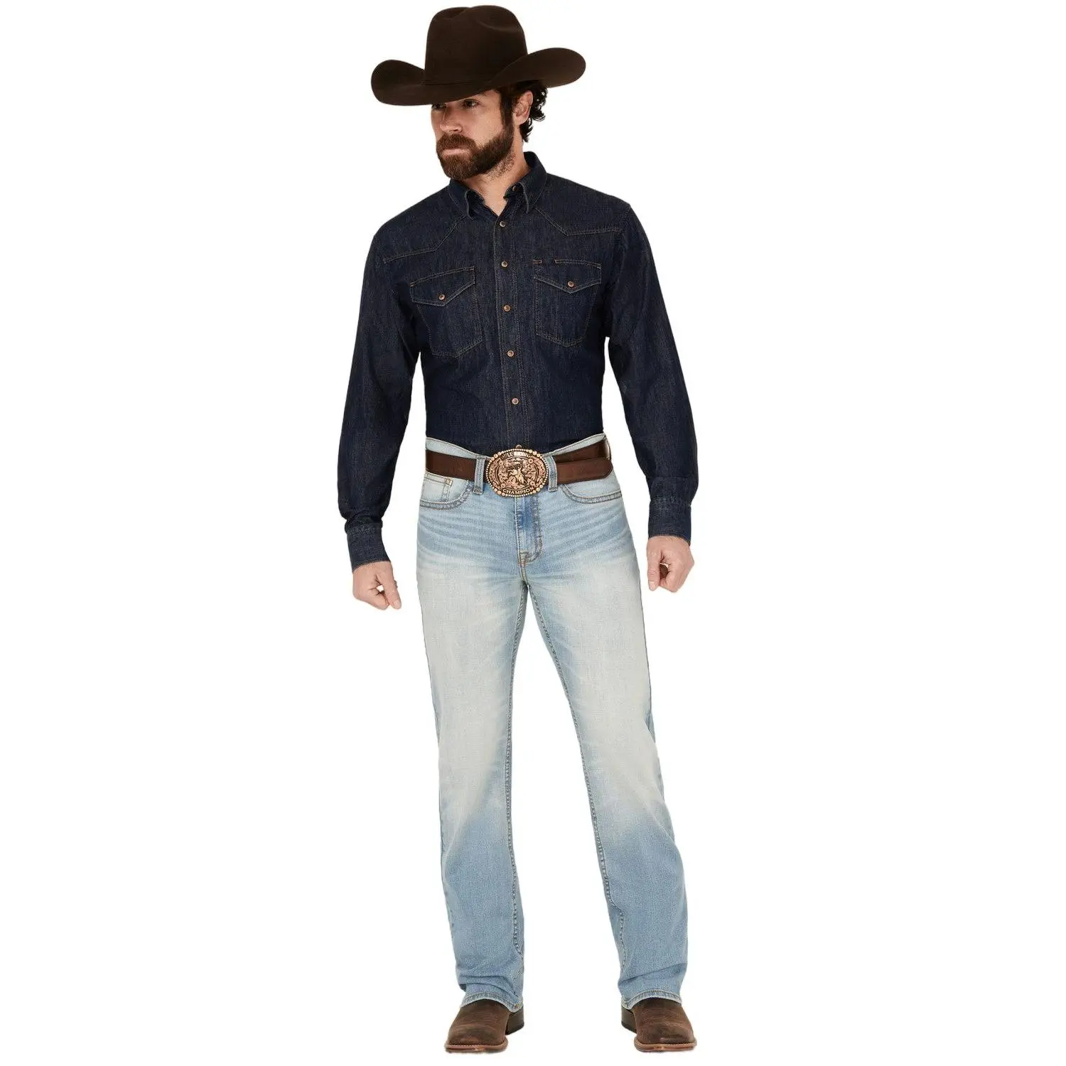 Cody James Men's Light Wash Cowboy Slim Straight Stretch Denim Jeans - Cjsu24j63-Ltw