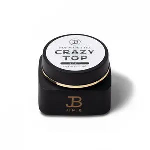 Jin B Crazy Top 25g Non-Wipe Finishing Gel for High-Gloss Nail Art Easy Application