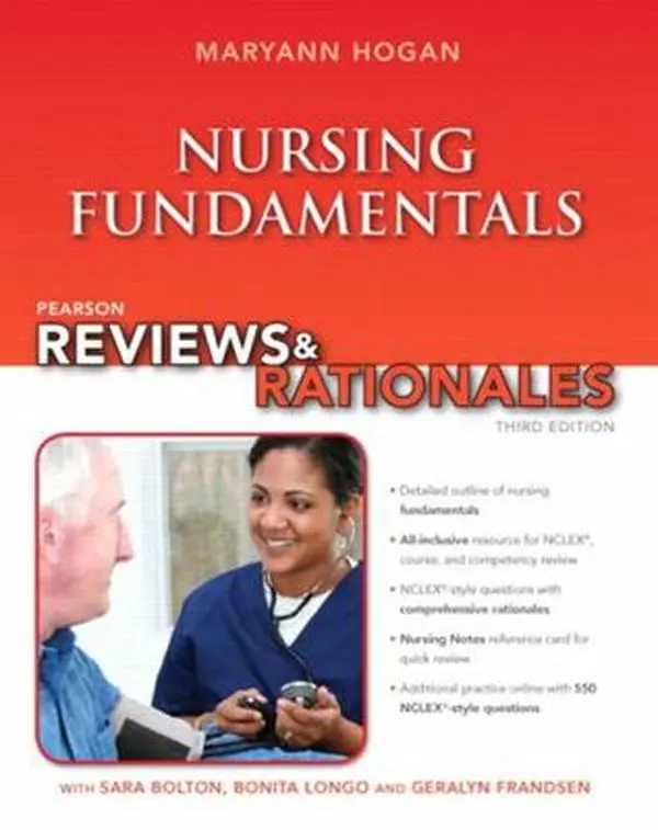 Used Pearson Reviews & Rationales: Nursing Fundamentals Paperback by Mary Ann Hogan - English, NCLEX Course Study Aid, Health Assessment & Nursing Notes Resource, Soft Cover