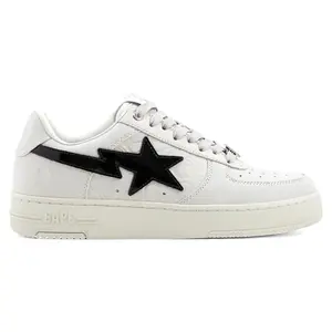 A Bathing Ape Bape Sta #4 White Black (men) by StockX