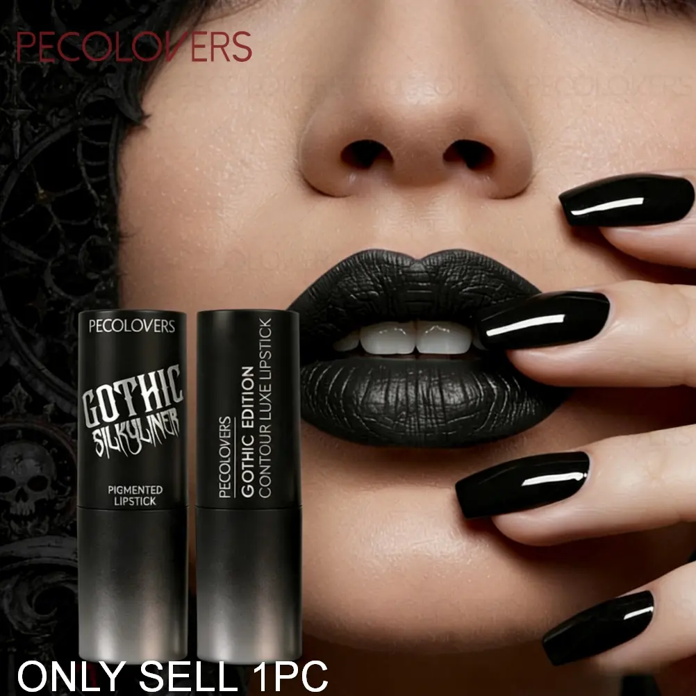 1PC Waterproof Dark Lipstick, Silky Matte Lipstick, Non-sticky, Long-lasting, Non-stick, Velvet Matte, Intensely Pigmented, High Quality, Easy to Apply and Color, Suitable for Music Festival Party Stage Performance Makeup