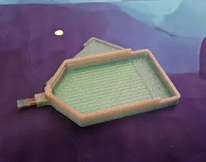 Diamond Painting Tray with Skinny Spout, Slide-On Lid & Stopper, Washi Tape Shelf, 3D Printed Drill Organizer, Rhinestone Craft Accessory