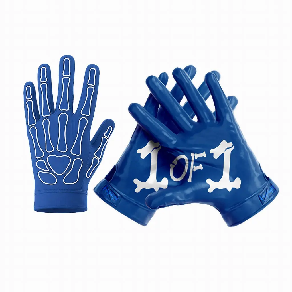 1 OF 1 BONE Ultra Grip Football Gloves - Premium Grip for WRs & Skill Positions