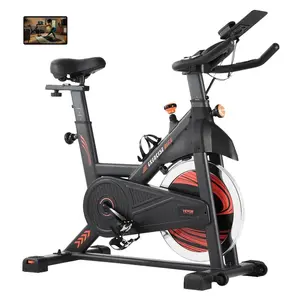 VEVOR Exercise Bike, Adjustable Stationary Bike, Indoor Cycling Bike for Home Cardio, Workout Bike with Silent Belt Drive, Comfortable Seat Cushion, LCD Monitor, and Heavy FlywheelVEVOR Super Brand Day
