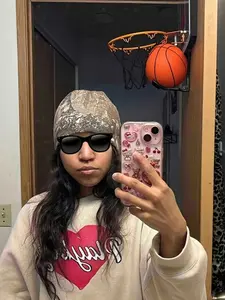 Unisex Street Style Camouflage Beanie Hat, Fitted Warm Cycling Cap, Geometric Pattern, Fall & Winter Fashion Accessory