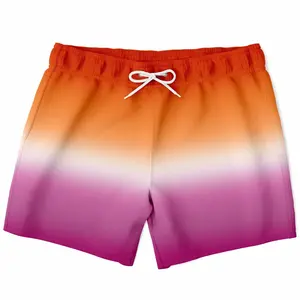 Lesbian Pride Ombre Swim Shorts