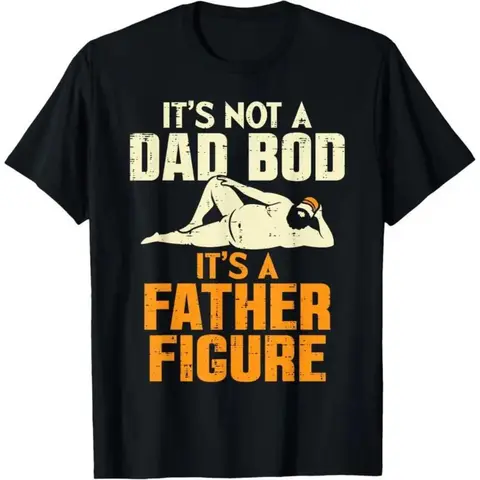 Women's Short-Sleeve Cotton Casual Graphic Tee - Round Neck, Funny Dad Tshirt, Dad-Humor Tee, Breathable Cotton, Unique Father's Day Gift For Men
