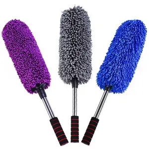 Car Wash Mop with Soft Bristle Brush, Multi-Purpose Car Cleaning Brush & Household Dusting Duster – Car Detailing Tools