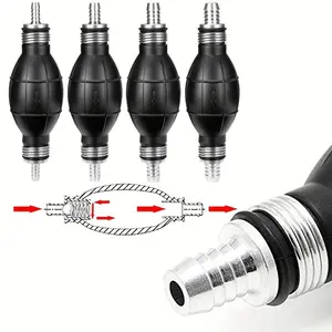 6-12Mm Heavy Duty manual fuel pump pipe, rubber aluminum manual fuel pump ball, diesel gasoline pump, for automotive, marine, yacht engines