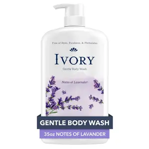Ivory Mild and Gentle Body Wash, Lavender Scent, for All Skin Types, 35 Fl Oz Procter & Gamble