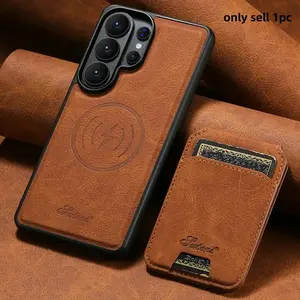 For Samsung Galaxy S26 Ultra 5G 2In1 Detachable Leather Wallet Case For Galaxy S26 Plus+ Case S26 S 26 Ultra Magnet Back Cover Protective Accessories