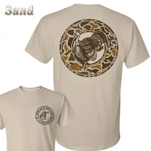 Speckle Bellies T-Shirt - Camo Turkey Circle Graphic Back Design , Small Front Chest Speckle Bellies Clothing Co Logo Print , Turkey Hunting Outdoor Lifestyle , Spring Woods Weekend Outfit , Graphic T-Shirt , Gift For Turkey Hunting Lovers Menswear Top