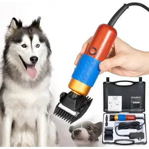 10ft Sheep Shears, with Plug & 2 Blades 200W Electric Clippers Animal Shave Grooming Farm for Dogs Cat Goat Alpaca, Llamas, Angora Rabbits Shearing Hand Piece Cutter Livestock Pet Supplies Portable Haircut Groomer Tools Paw Trimmer Puppy
