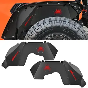 Nilight Front Inner Fender Liners Car Accessories for 2018-2022 Jeep Wrangler JL/JLU, Driver & Passenger Side Full Coverage Mud Flaps, Splash Guards with Installation Instructions & Mounting Hardware