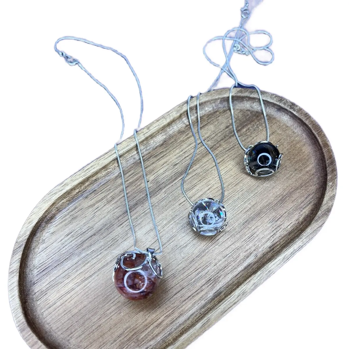 Crystal Sphere Pendant Necklace for Women - Fashion Accessory