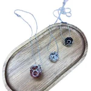 Crystal Sphere Pendant Necklace for Women - Fashion Accessory