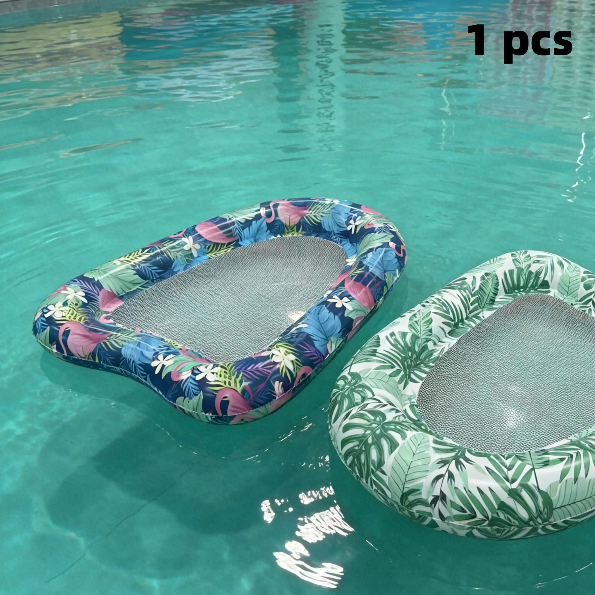 Mother's Day Gift Adult Inflatable Pool Float, Minimalist Design Pool Chair, Colorful Lounge Chair, Hammock, 3-In-1 Inflatable Pool Toy, Pool Float Chairs, Pool Inflatables