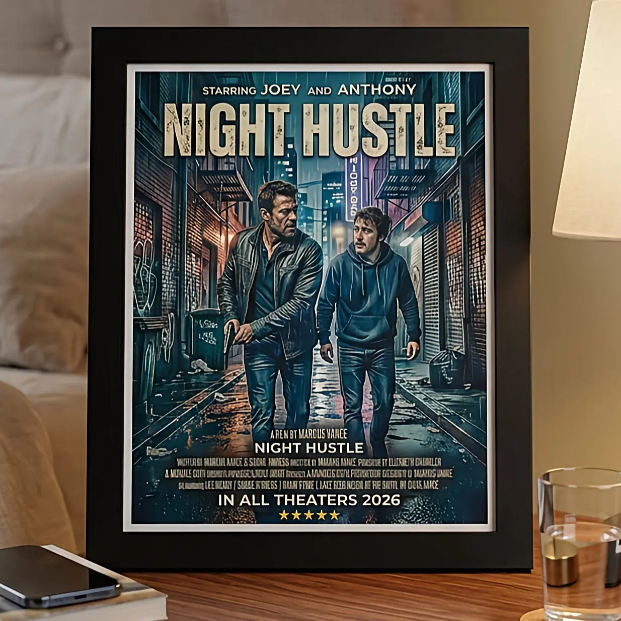 Crime personalized movie poster