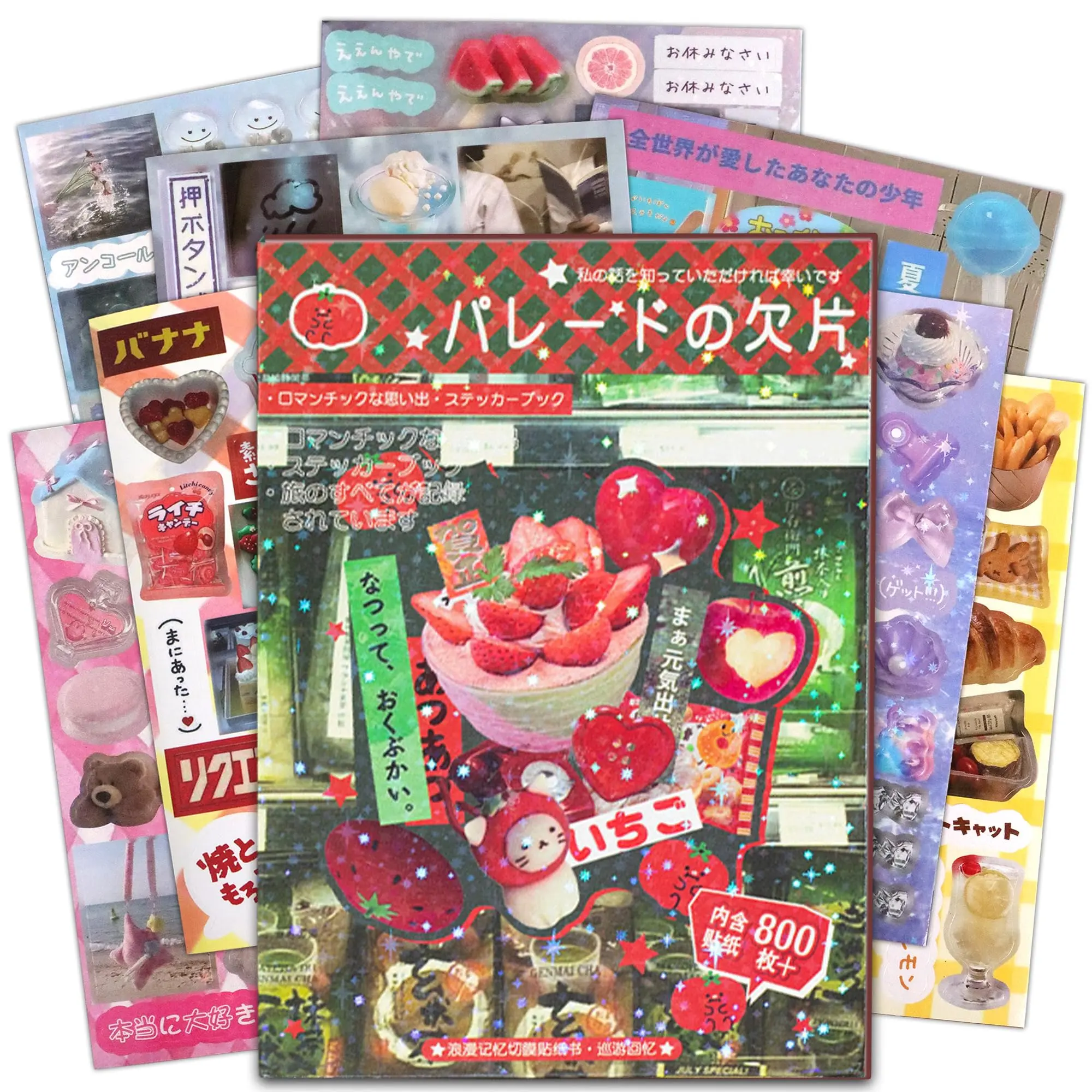 45 Pieces Of Japanese Ancient Comic Style Material  Decorative  800+/Retro ,Book fantasy reader gift miniature scene handbook Sticker Packs Diy Sticker