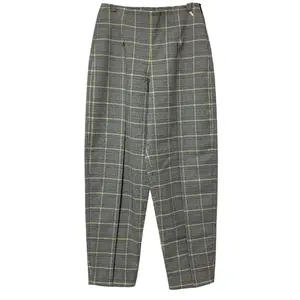 Pre-owned Giorgio Armani Polyester Small Leather Goods Armani Exchange Check Wide Pants