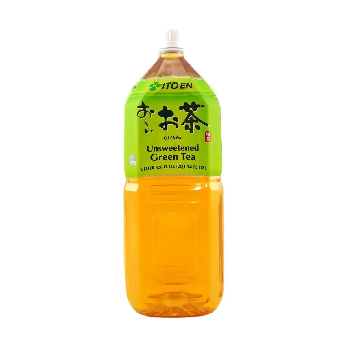ITO EN Unsweetened Green Tea 2L Large Bottle - Zero Sugar, Zero Fat, Zero Calorie Japanese Beverage