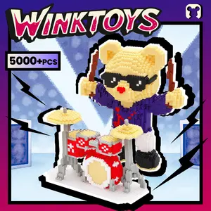 Bear Building Block,Winktoys building block,Bear Toys,Birthday Gift,Educational,Boy,Girl,Trend Decoration,Cool Gifts,Brick,Family Bonding,Brick,Family Bonding,BlackFriday, Christmas
