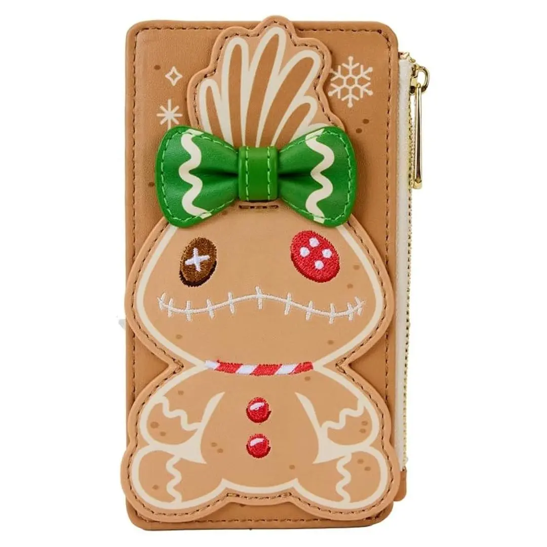 Loungefly Disney Lilo & Stitch Scrump Gingerbread Large Card Organizer Wallet, Casual Fashion Design with Slots Pocket