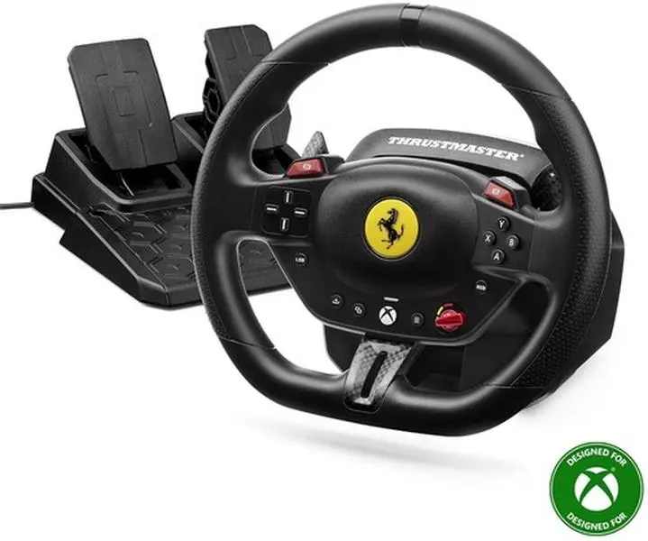 Thrustmaster T98 X Ferrari 296 GTS Racing Wheel - Officially Licensed Microsoft Console Accessory, Adjustable, Car-Inspired, Flawless Integration and Performance
