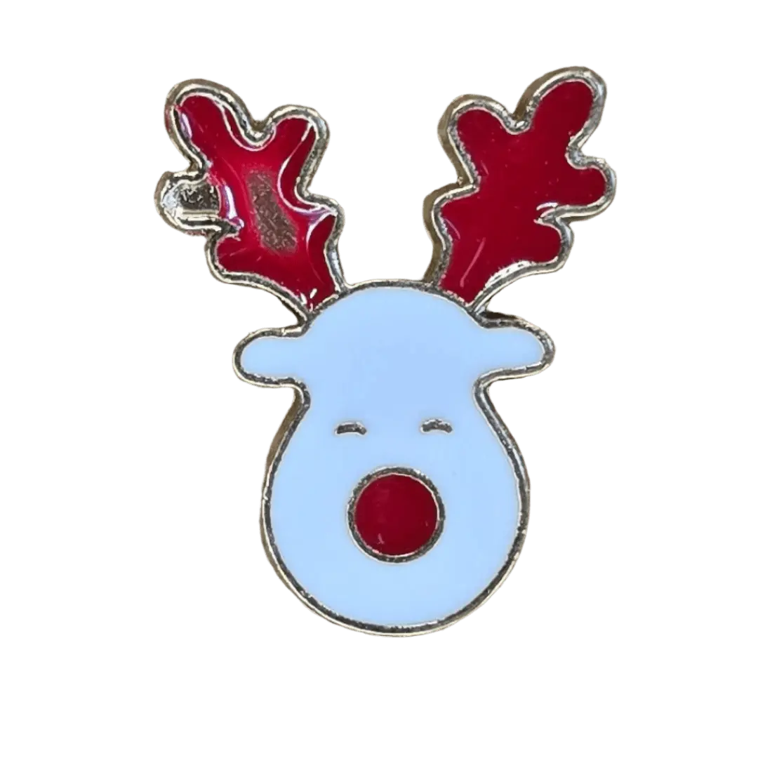 Snow Reindeer Pin