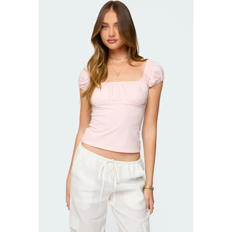 Oleana Gathered Bust Top