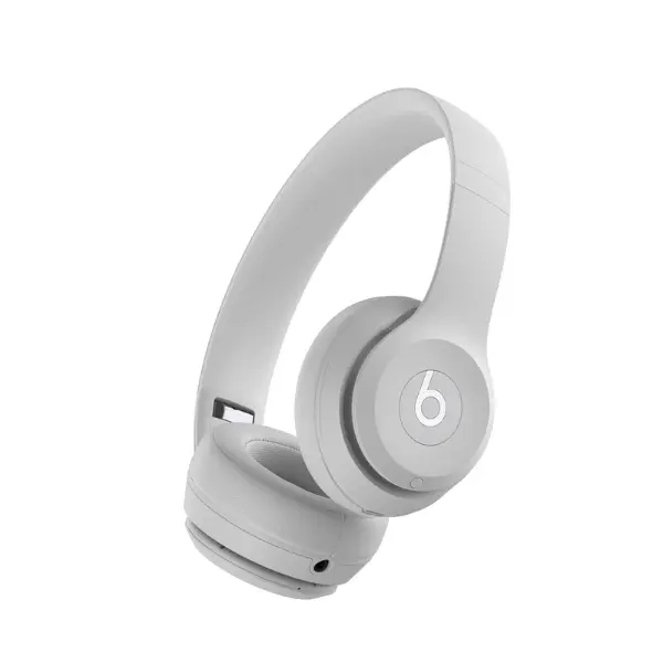 Beats Solo4 Wireless Headphones On-Ear Drenched Gray Bluetooth Audio Quality Sound for Music Lovers & Audiophiles Lithium Ion Battery Electronic