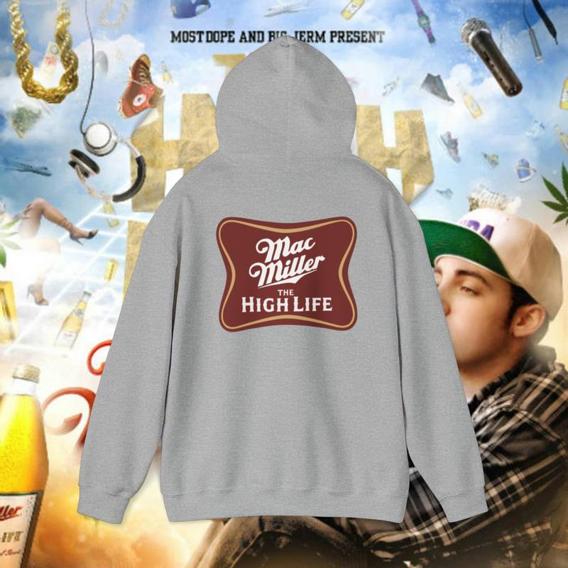 Mac Miller The High Life Front and Back Print Hoodie