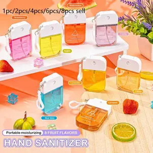 Portable Moisturizing Hand Sanitizer Gel, Hand Cleaning Product, Fruit-Scented Travel Size, Perfect Party Gift, Hanging Bag Accessory, Hiking Essential