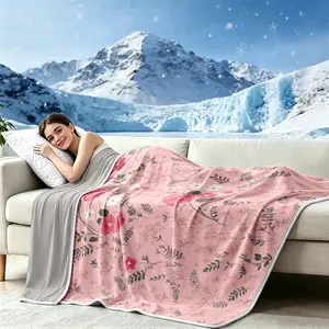 Ultra-soft, cool, skin-friendly, and breathable double-layer cooling blanket; printed, comfortable, lightweight blanket with natural cooling properties for summer air-conditioned rooms