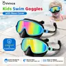 Vvinca Swim Goggles 2 Pcs with Nose Cover for Ages 3-6/6-12+ Kids,Youth,UV Protection Anti-Fog Wide View Anti-Shattered Lens for Boys and Girls-Safety anti-uv swim glass anti-fog swimming goggles for Lake,Beach, Summer Party，outdoorfun
