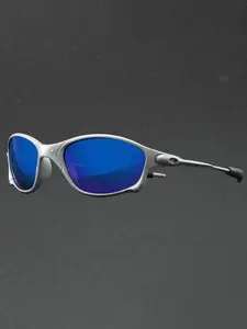 Top Sports Polarized Sunglasses, Aluminum Metal Frame Riding Flash Iridium Mirror, Biking Sunglasses