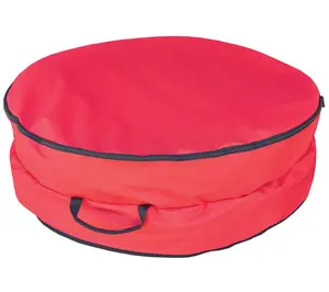 Northlight 2-in-1 Red Zip-Up Garland &  Wreath Storage