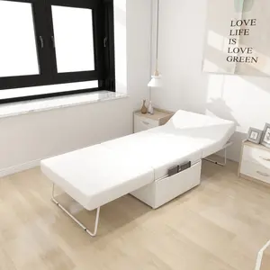 Convertible Sofa Bed, 4 in 1 Multi-Function Folding Ottoman Sleeper Bed, Modern Convertible Chair Adjustable Backrest for Living Room/Small Apartment, 36" Width White    RR