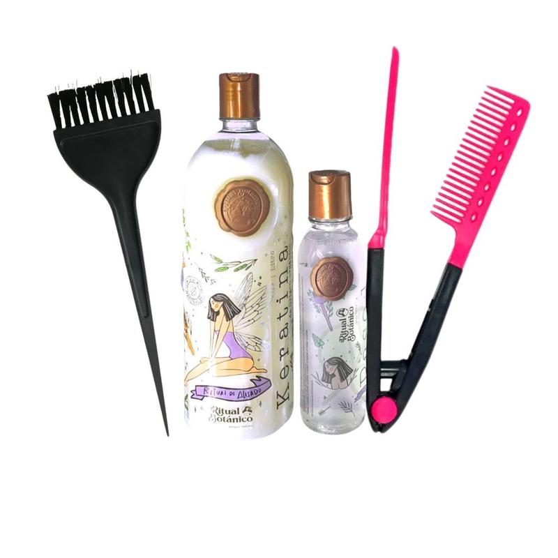 Origen Botanico keratina + Brush + Straightener comb (3 Pack)