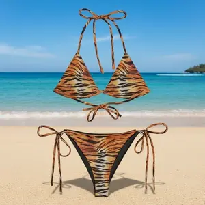 Tiger Animal Print “Wildfire” Bikini Set GZ7