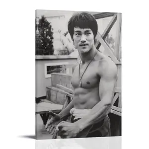 Bruce-Lee (5) Poster Posters Music Album Cover Posters Canvas Wall Art High-Resolution Vintage Band & Artist Prints for Room