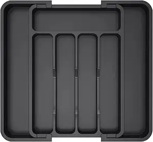 TPW Adjustable Drawer Organizer Expandable Cutlery & Utensil Tray for Kitchen Storage Solutions