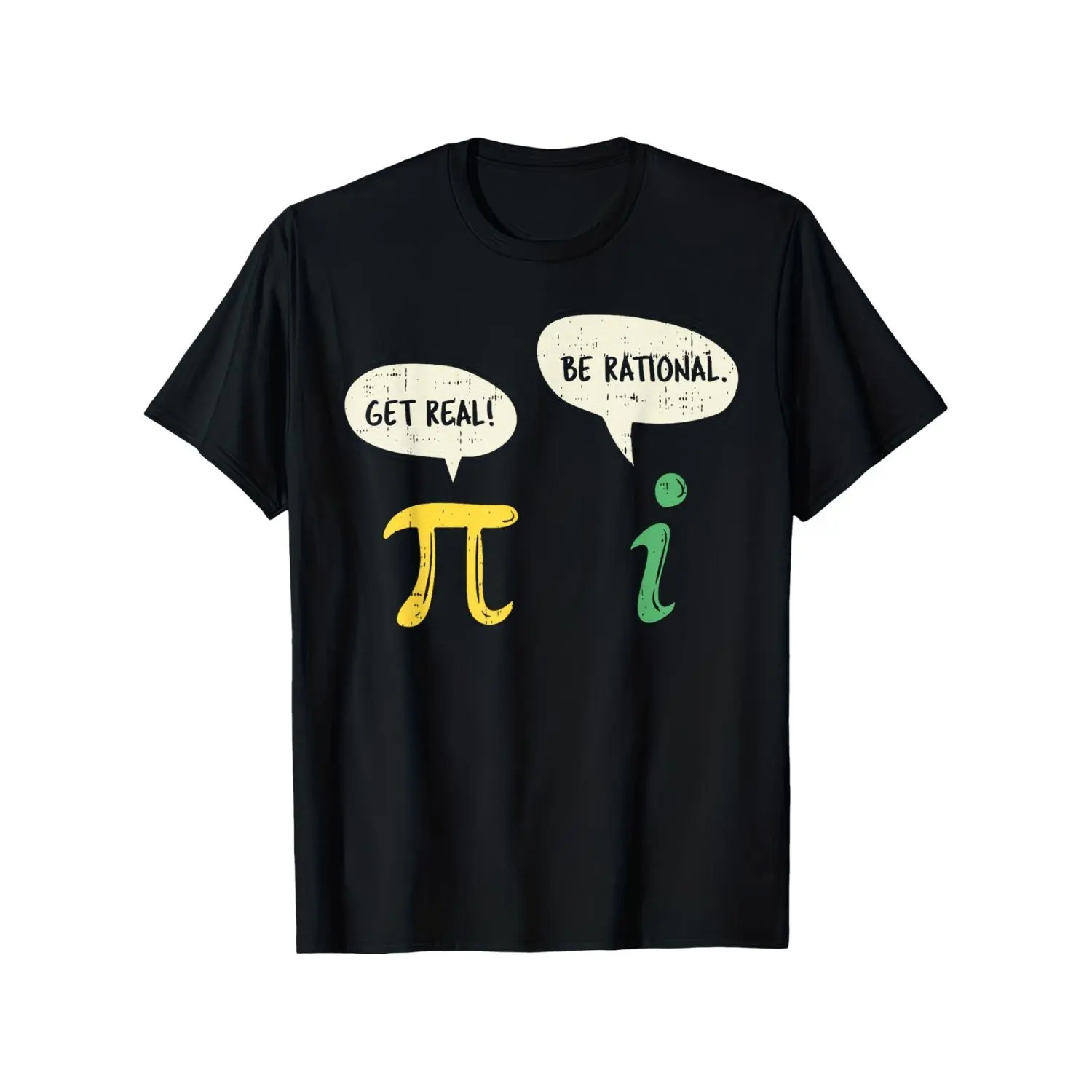 Funny Get Real Be Rational Shirt Pi Math Teacher Geek Gift T-Shirt, Men'S And Women'S Four Seasons Cotton Casual Round Neck Outdoor Personality Short-Sleeved T-Shirt, Slightly Elastic