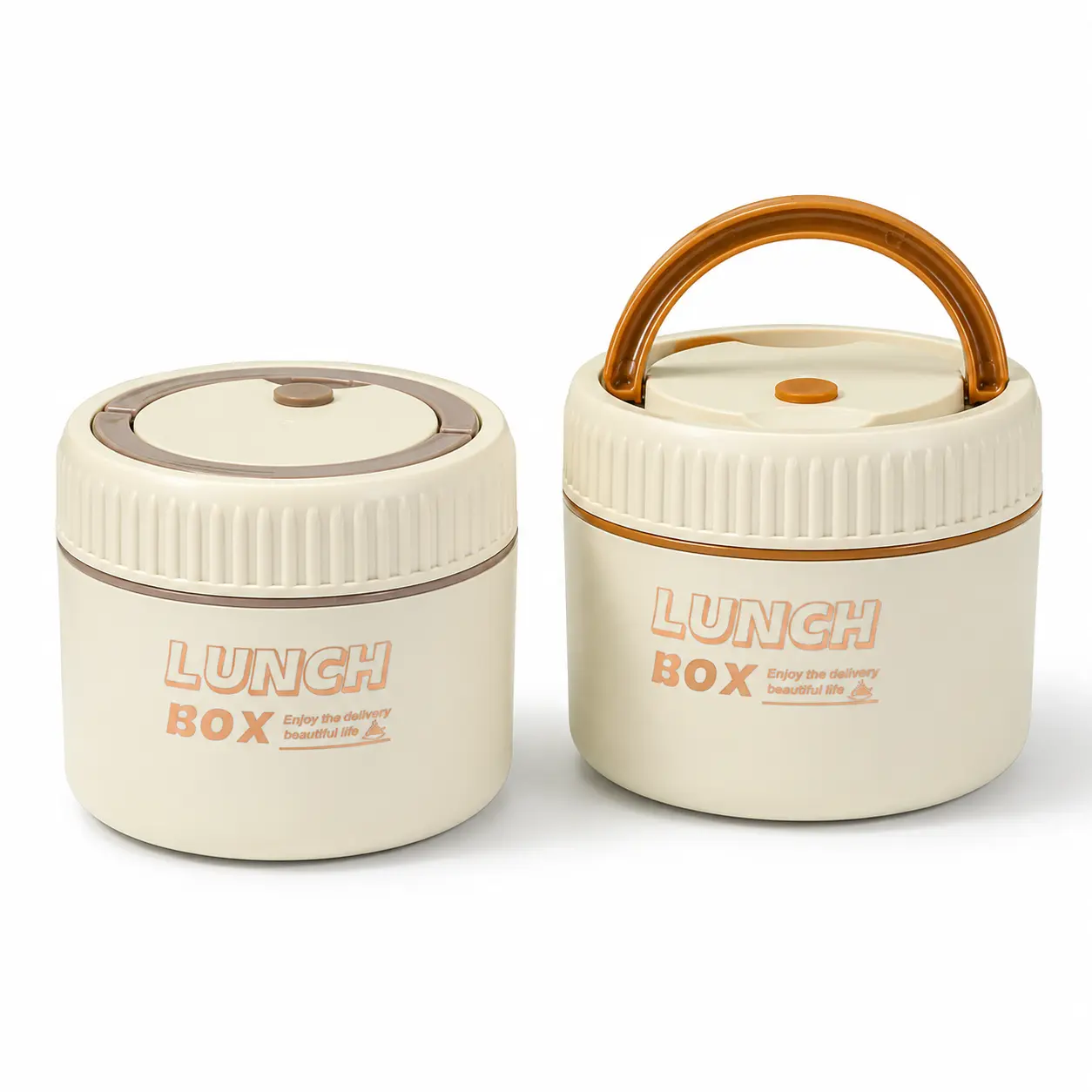 600ML Insulated Lunch Box with Handle, 304 Stainless Steel Food Container with Leakproof Lid, Portable Thermal Bento Jar for Hot & Cold Meals, Wide Mouth Food Storage Bowl, Reusable Meal Prep Container for School, Work, Travel, Picnic